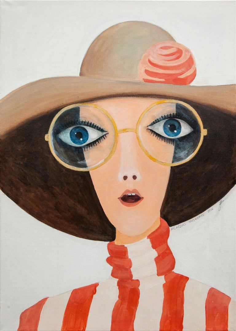 'Daug matanti' 50cm x 70cm Akrilas, lakas, drobė (2016)