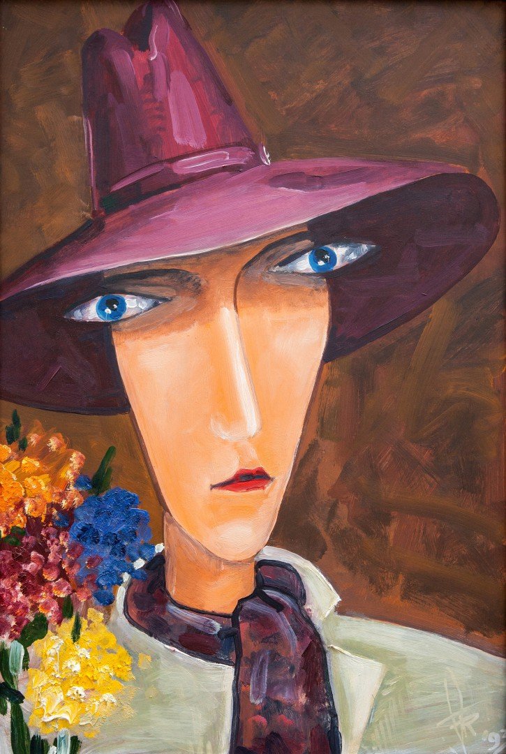 'Kaubojo dukra' 50cm x 70cm Akrilas, lakas, drobė (2016)