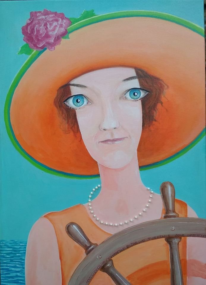 'Po audros' 50cm x 70cm Akrilas, drobė (2018) privati kolekcija