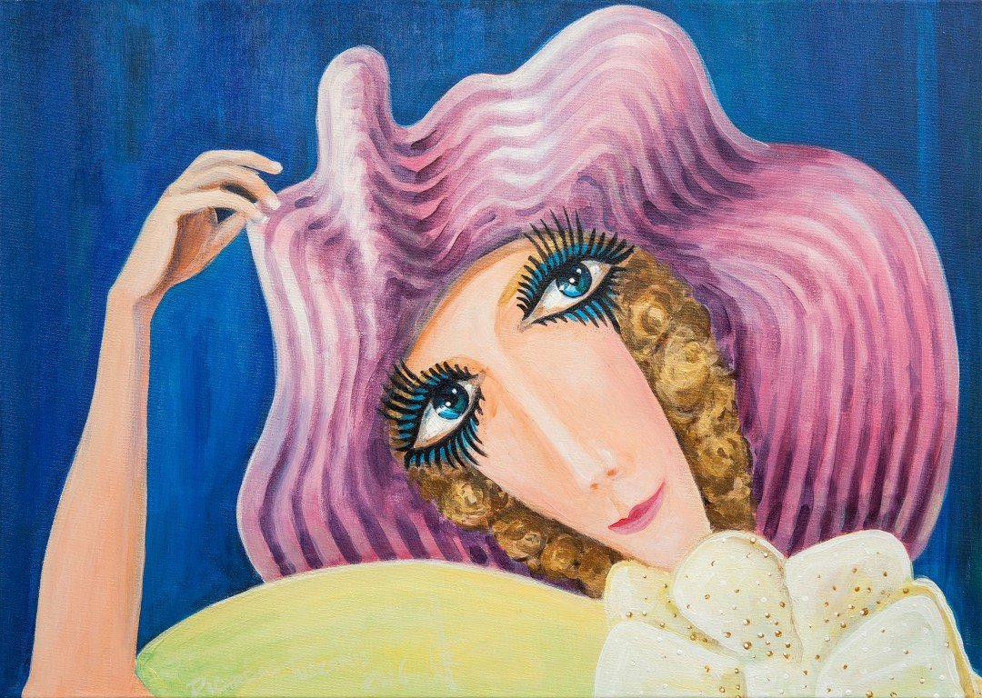 'Mišelė' 50cm x 70cm Akrilas, lakas, drobė (2016)