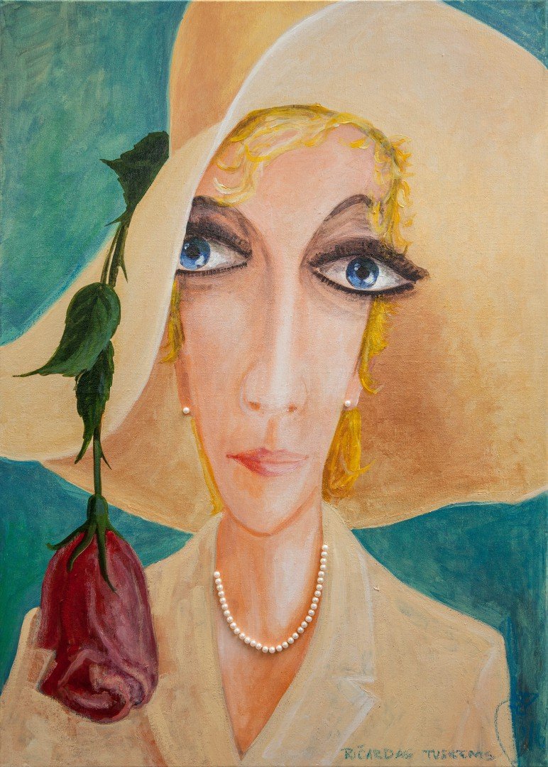 'Romantikė' 50cm x 70cm Akrilas, lakas, drobė (2016)