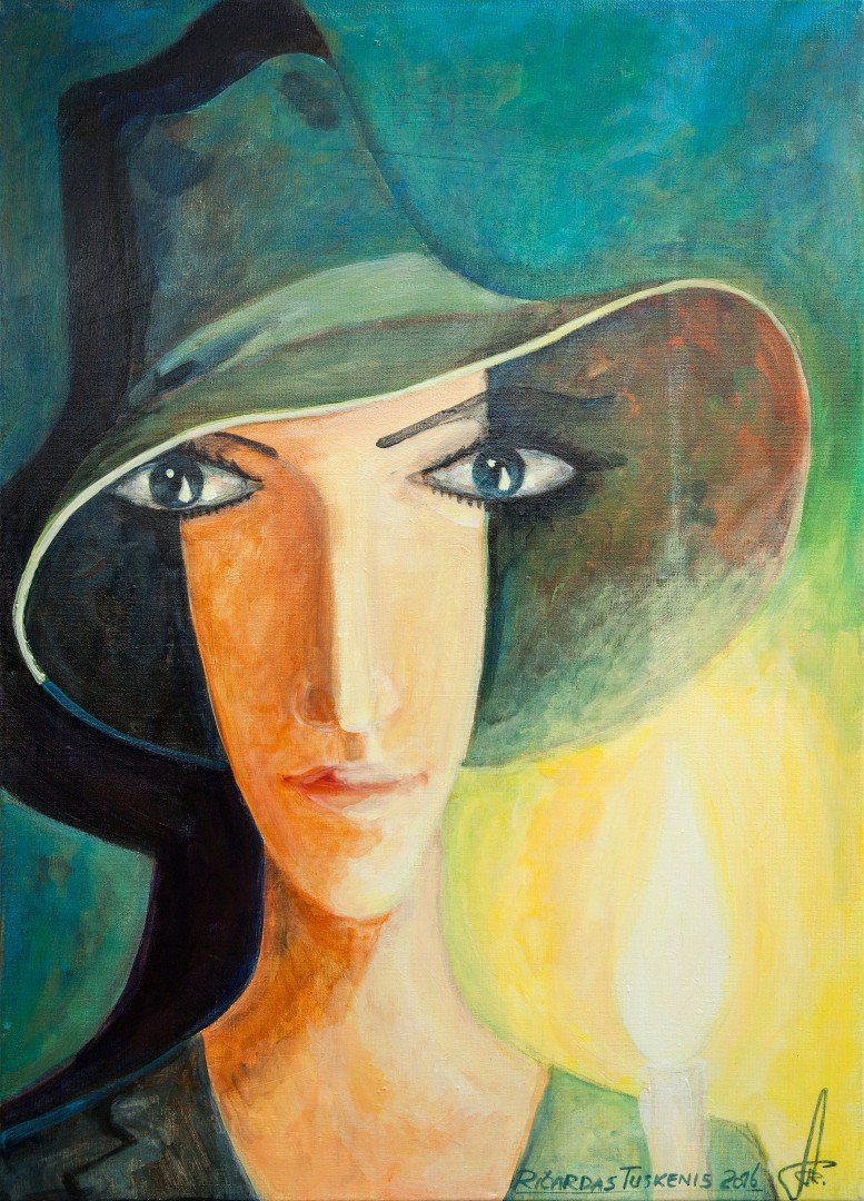 'Šviesa' 50cm x 70cm Akrilas, lakas, drobė (2016)